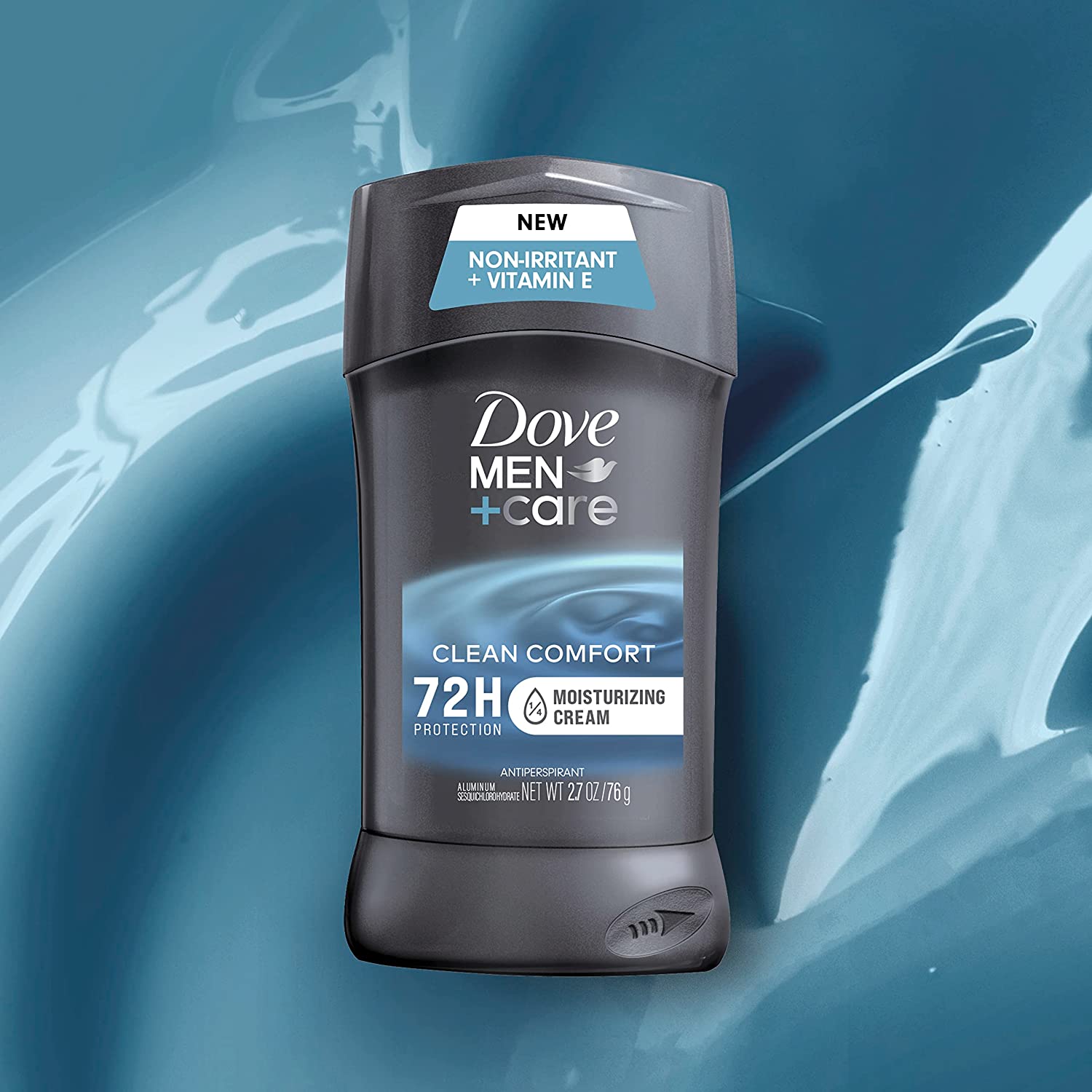 Dove Men+Care Antiperspirant Deodorant Stick Clean Comfort 4 Count 72-Hour Sweat & Odor Protection Antiperspirant for Men With 1/4 Moisturizing Cream 2.7 oz - Image 6